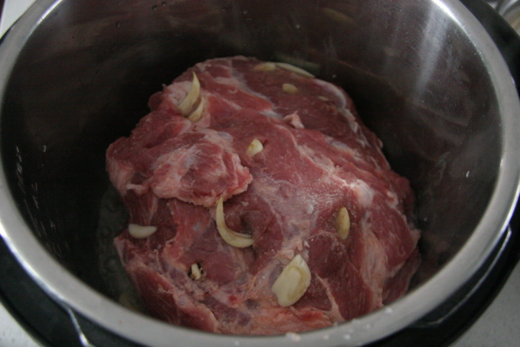 Instant Pot Kalua Pork before cooked 