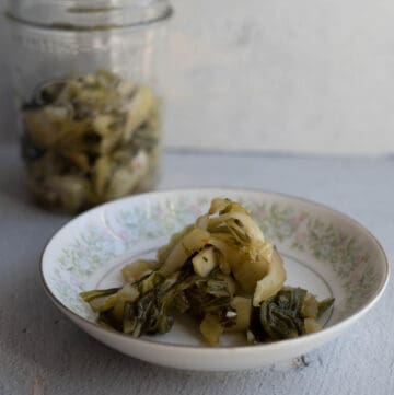 Fermented Mustard Greens