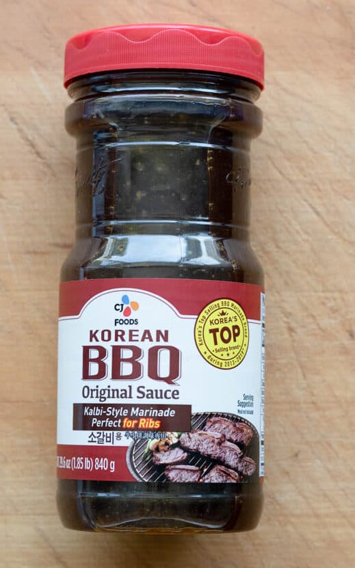Bottle of premade Korean BBQ Sauce